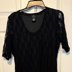 Elegant Black Lace Dress
